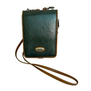 Rosetti Leather Messenger Crossbody organizer handbag.